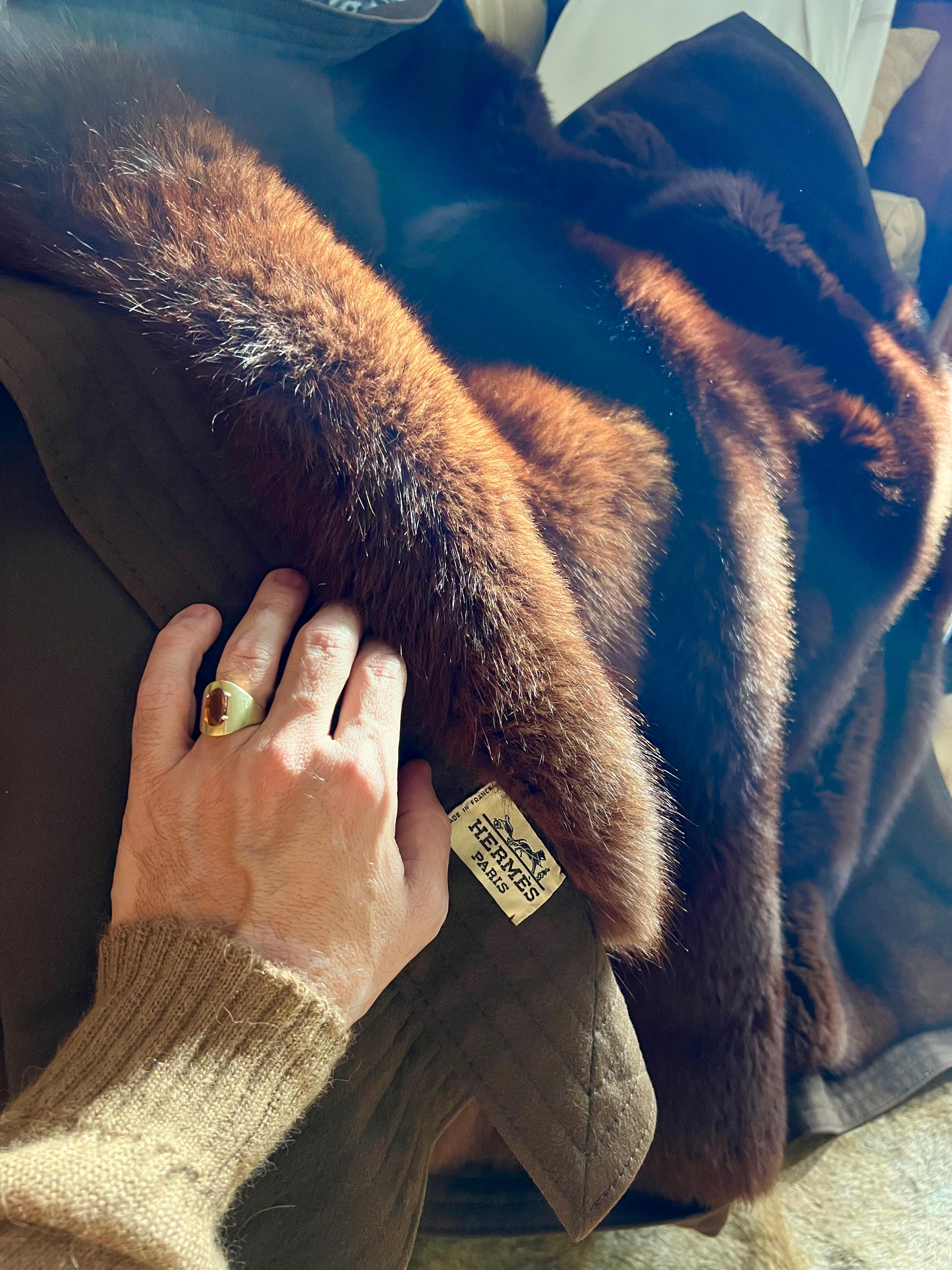 Coperta in pelliccia Hermès im Angebot 1