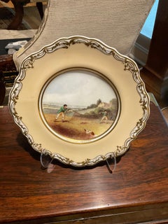 Copland and Garrett sporting dessert service plates