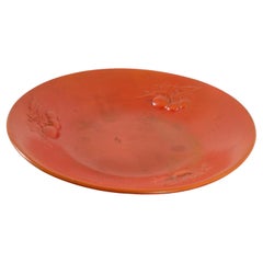 "Coppa Aurum" by G. Andlovitz for Lavenia Glazed Ceramic Centerpiece 1930s Italy