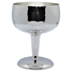 Luxory Wine Glasses, High End Gift, Solid Silver, medium size, Hand made, Italy