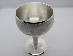 Luxory Champagne Coupe, Gift idea, Solid Silver, small size, Hand made, Italy