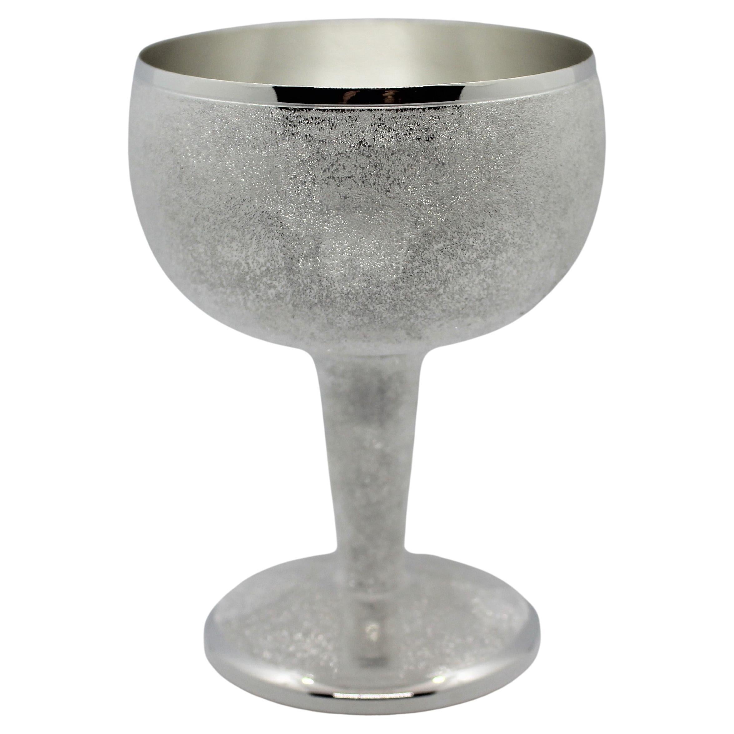 Coppa da vino, argento massiccio, MOON, piccola, fatto a mano, Italie