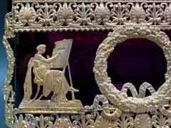 Coupe française en cristal d'améthyste et bronze doré Restauration Charles X