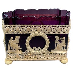 French Cup in Amethyst Crystal and Gilt Bronze Charles X Restoration