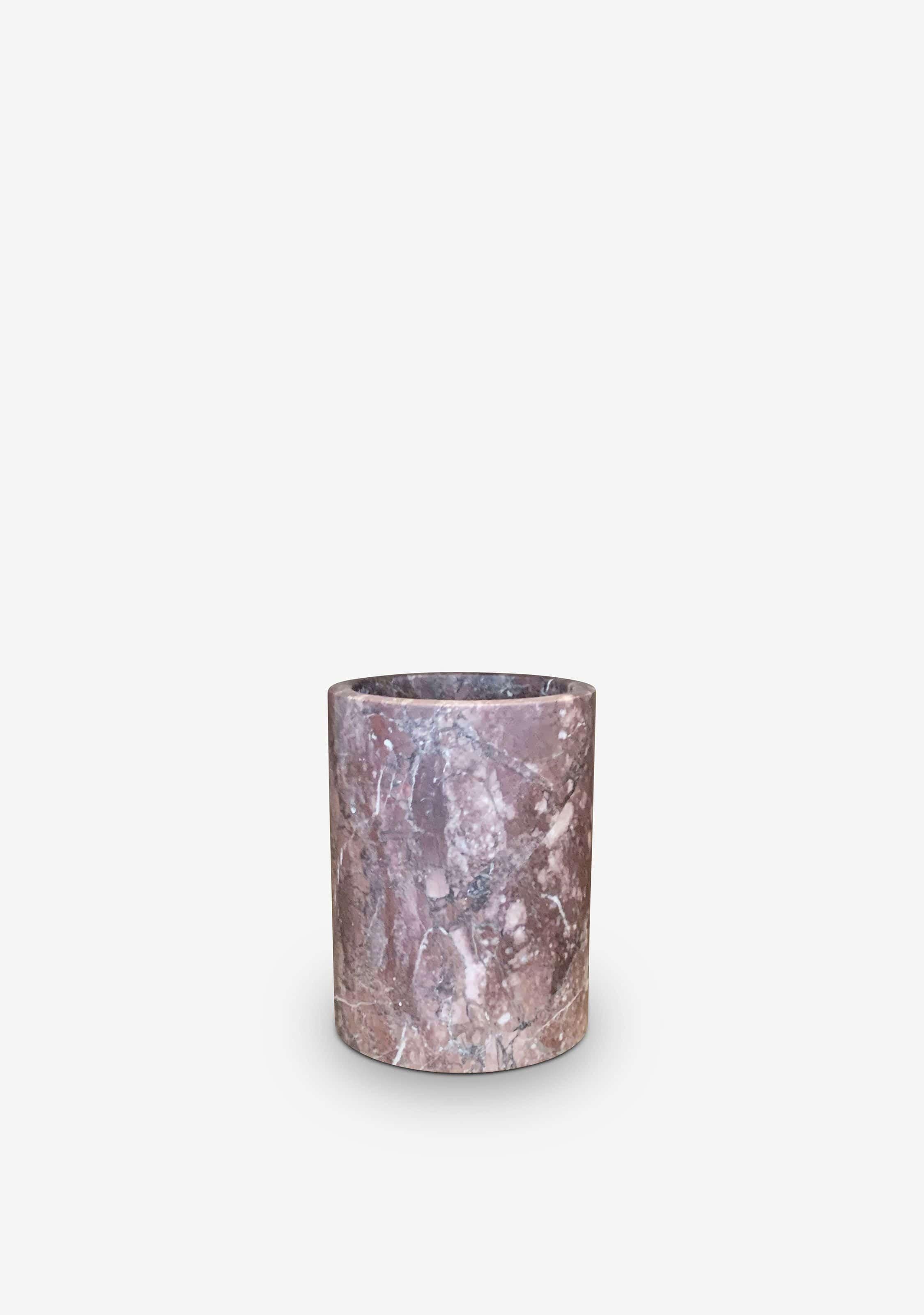 Belgian Coppa High Container in Montepulciano Marble For Sale