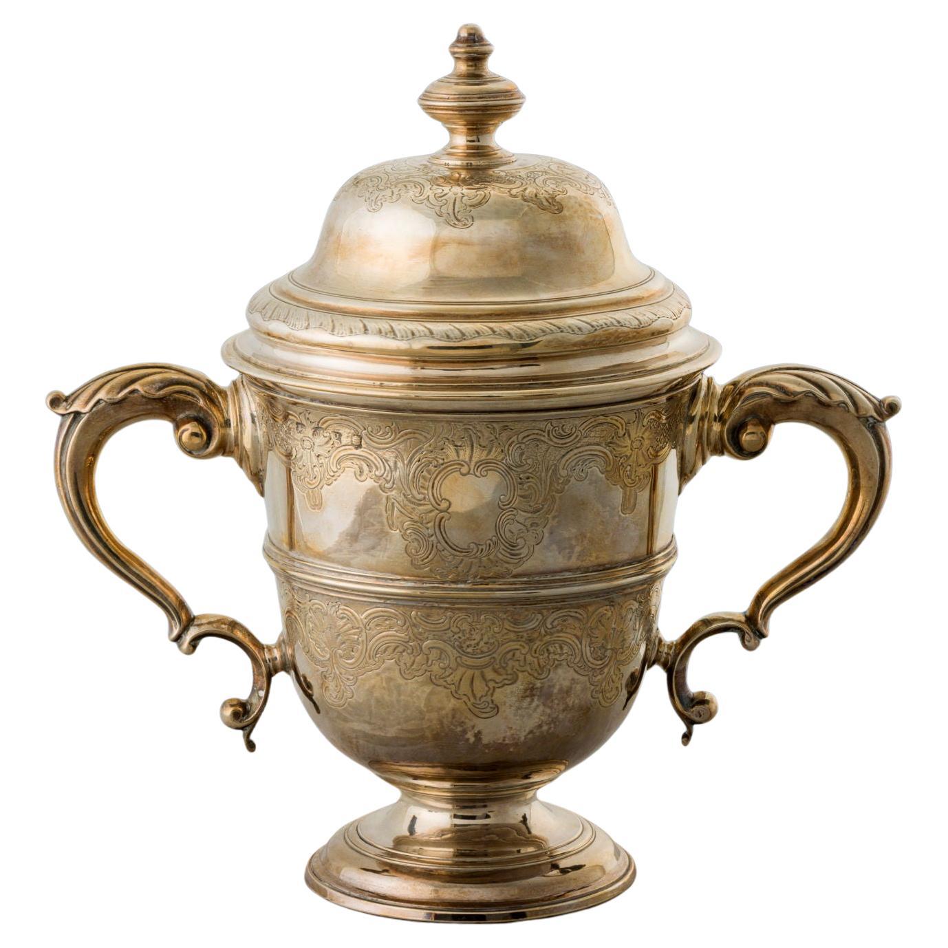 Coppa in argento, London 1742-43 im Angebot