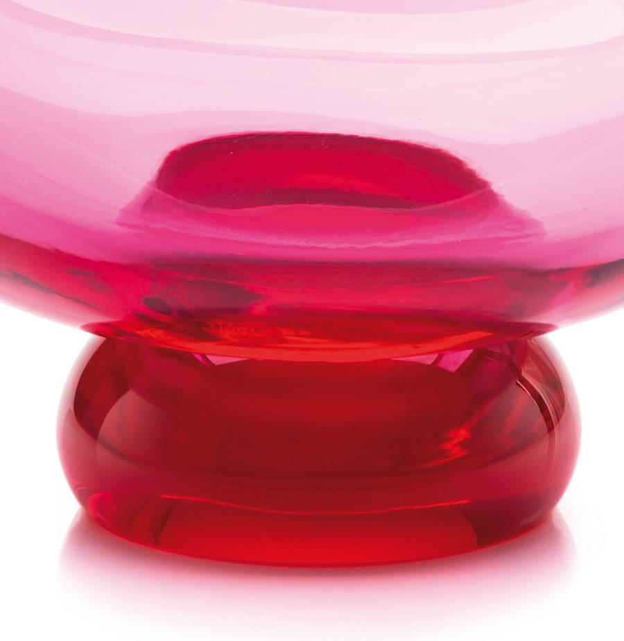 Hand-Crafted 21st Century Karim Rashid Coppa Bowl Transparent Murano Glass Various Colors For Sale