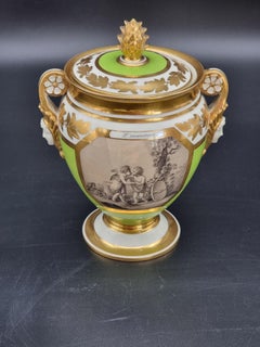 Porcelain cup with lid,  first half 19th century