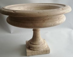 Roman travertine cup classic style -made in Italy