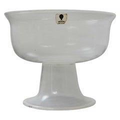 Coppa in vetro di Murano design Tapio Wirkkala per Venini, anni '70