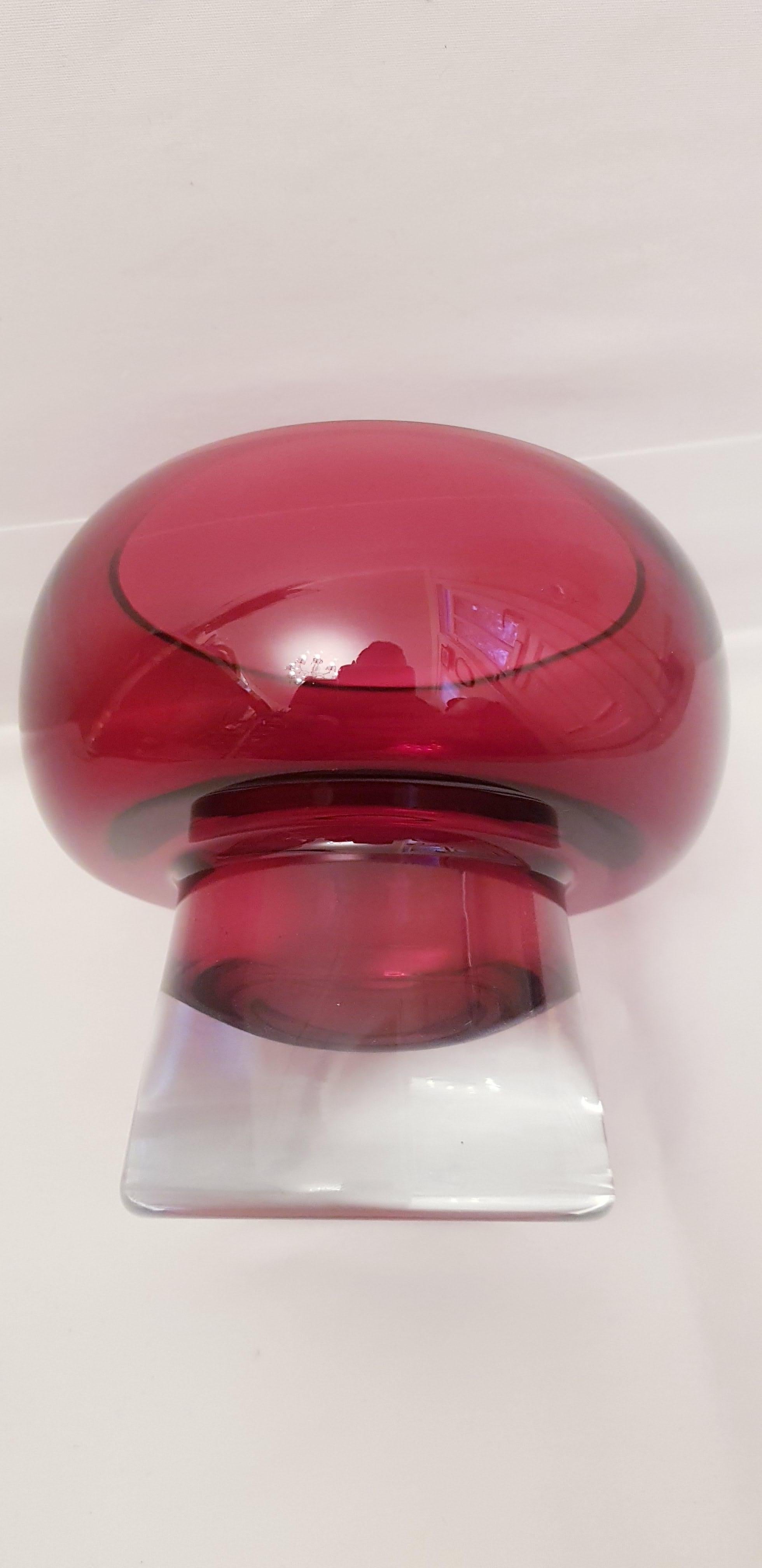 Coppa Murano Glass Somerso Bowl For Sale 3
