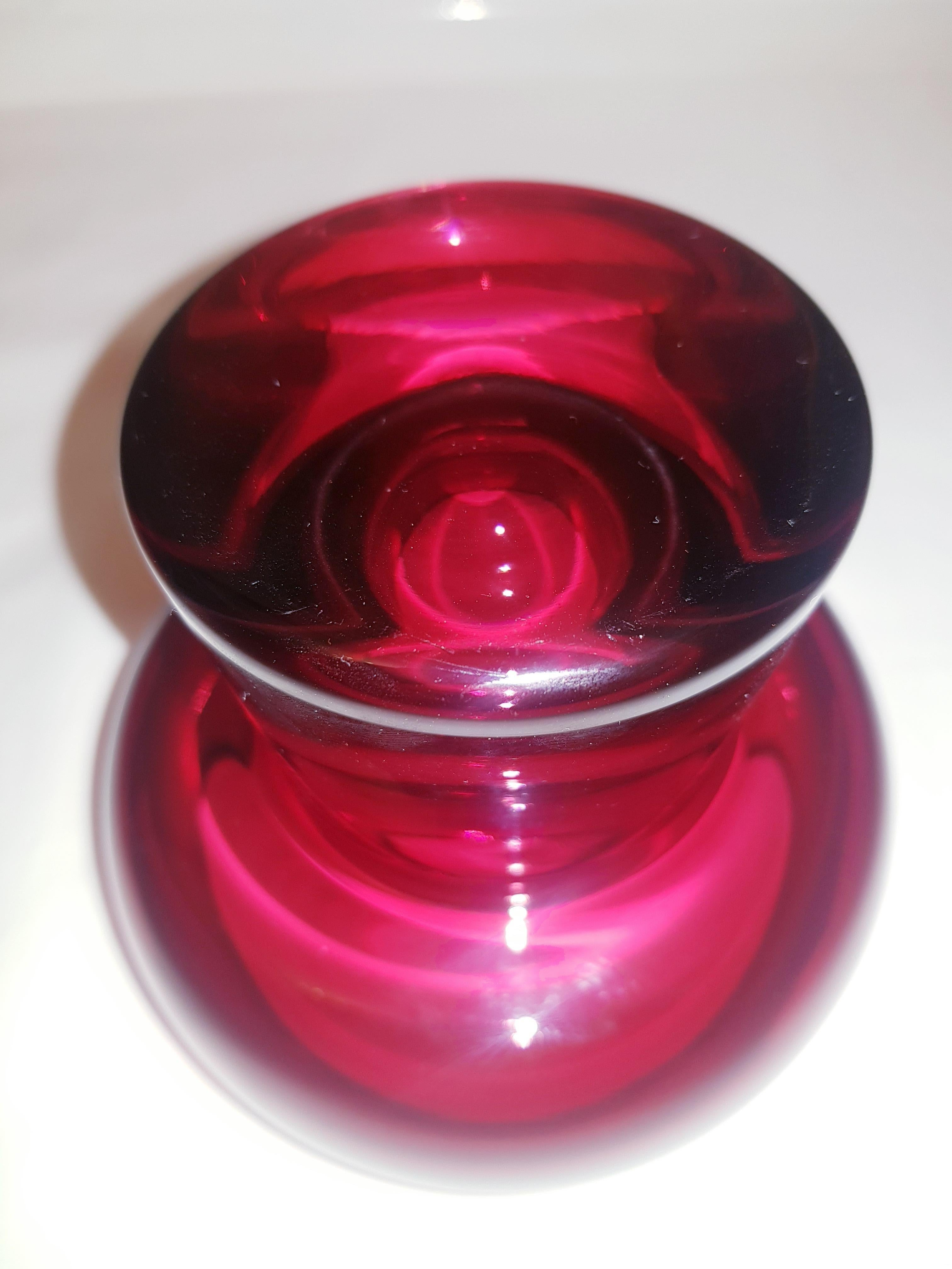 Other Coppa Murano Glass Somerso Bowl For Sale