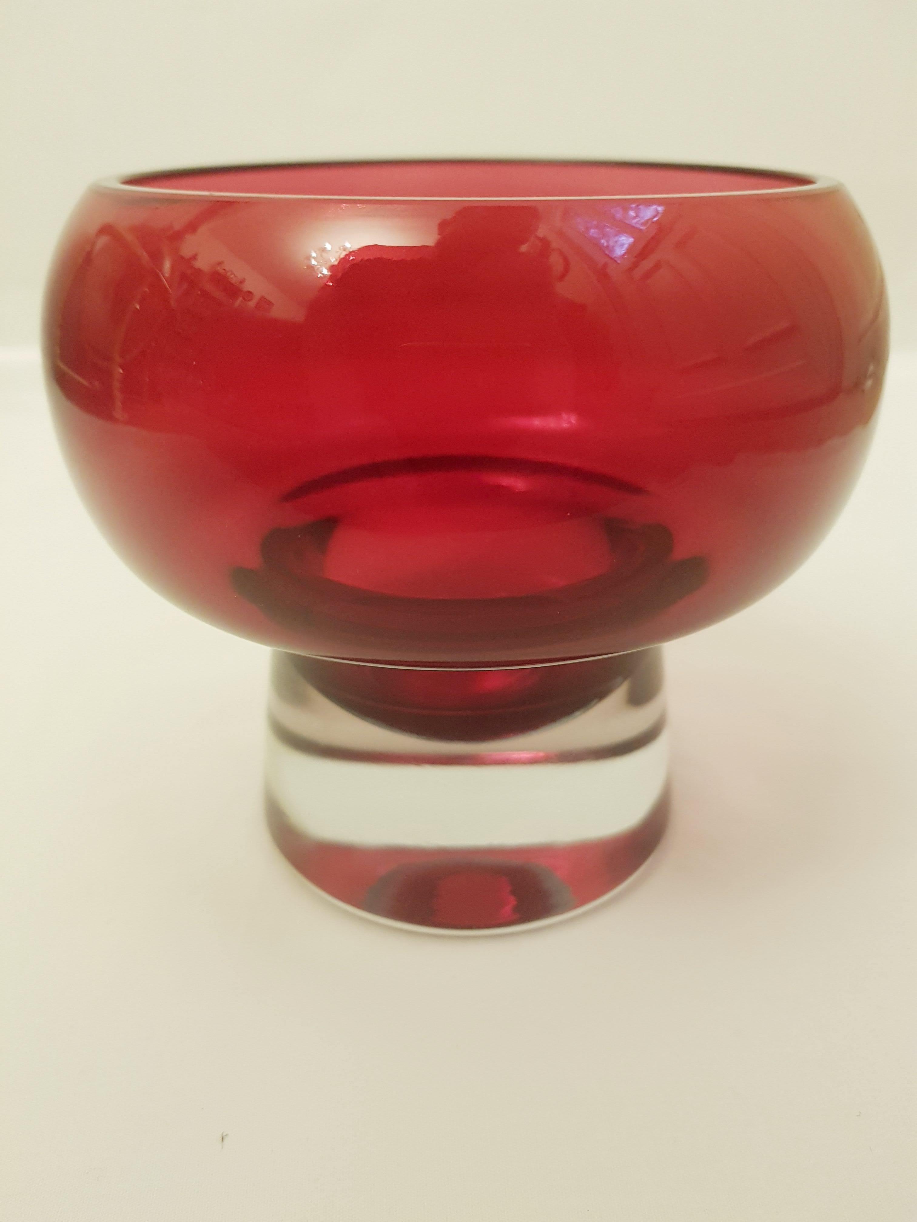Coppa Murano Glass Somerso Bowl In Excellent Condition For Sale In Grantham, GB