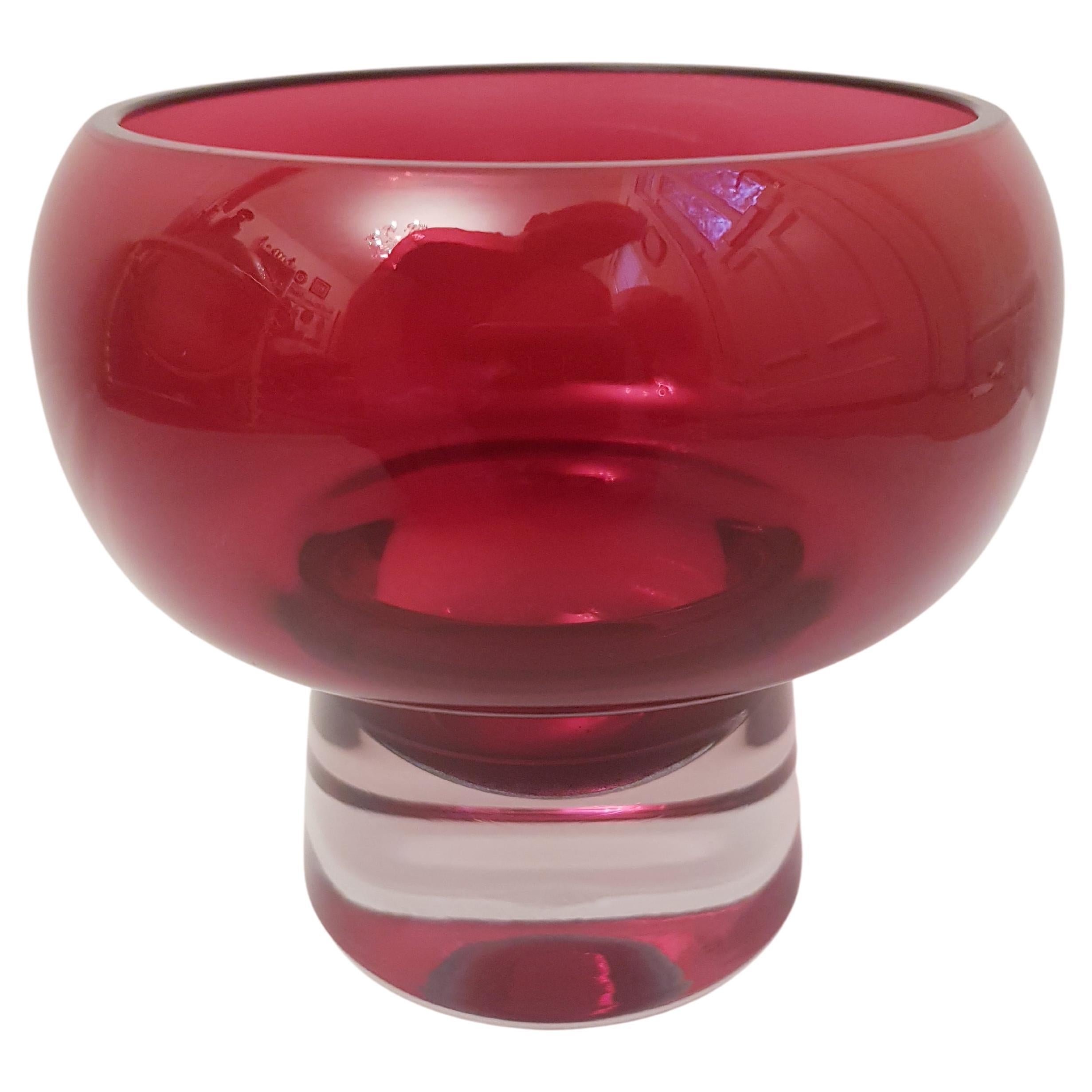 Coppa Murano Glass Somerso Bowl For Sale