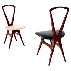 Retro Gianni Vigorelli chair set, 1950s