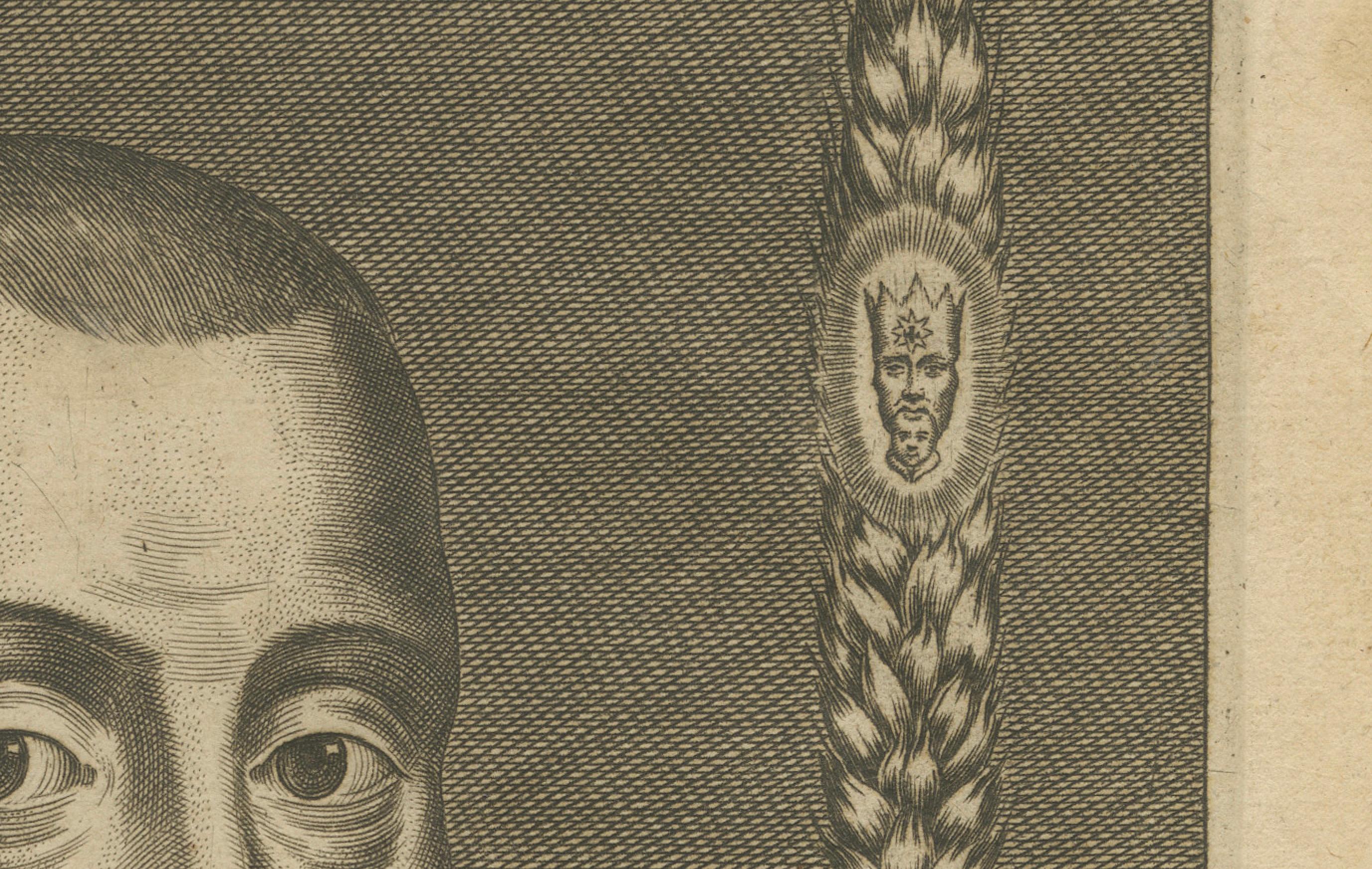 Grabado Coppeer de Henry Garnet (1555-1606), sacerdote jesuita y mártir, ca.1670 Papel en venta