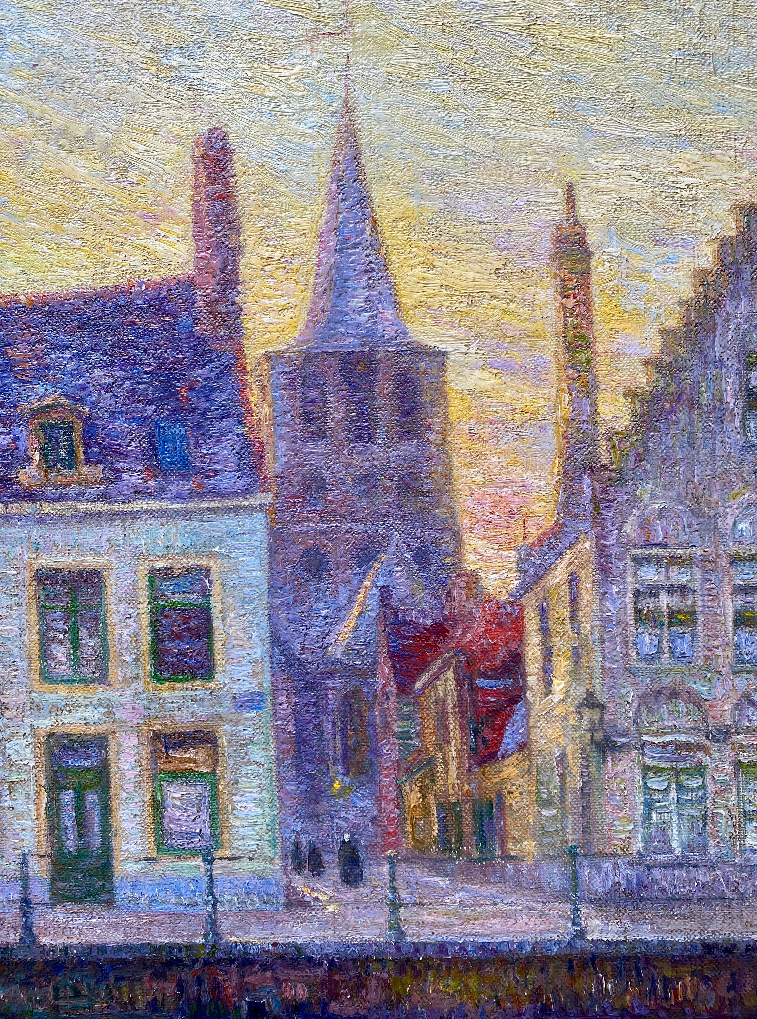 Veduta di Bruges, Omer Coppens, Dunkerque, Francia 1864 - 1924 Ixelles, Belgio 2