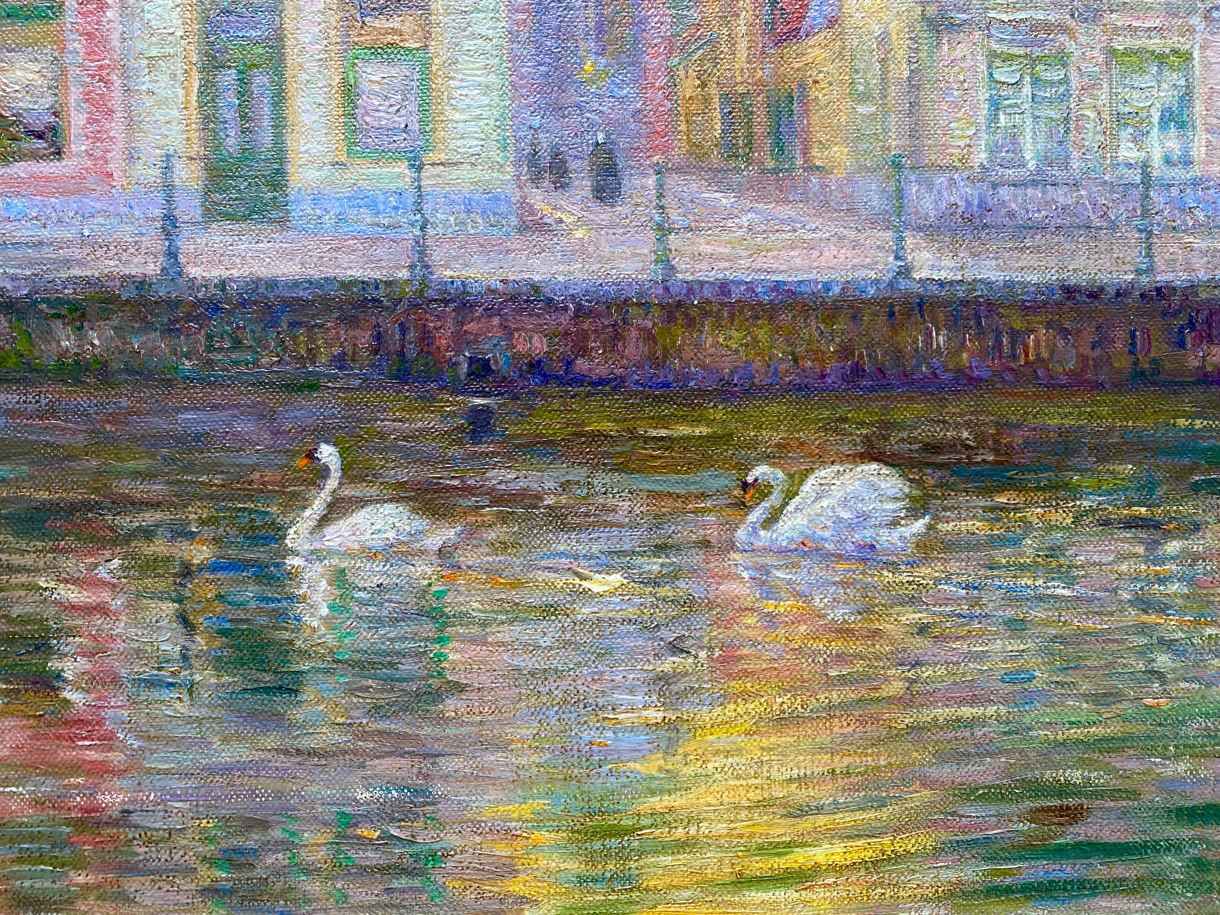 Veduta di Bruges, Omer Coppens, Dunkerque, Francia 1864 - 1924 Ixelles, Belgio 4