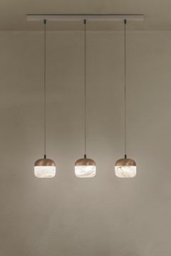 Copper 3 Pendant Lamp by United Alabaster