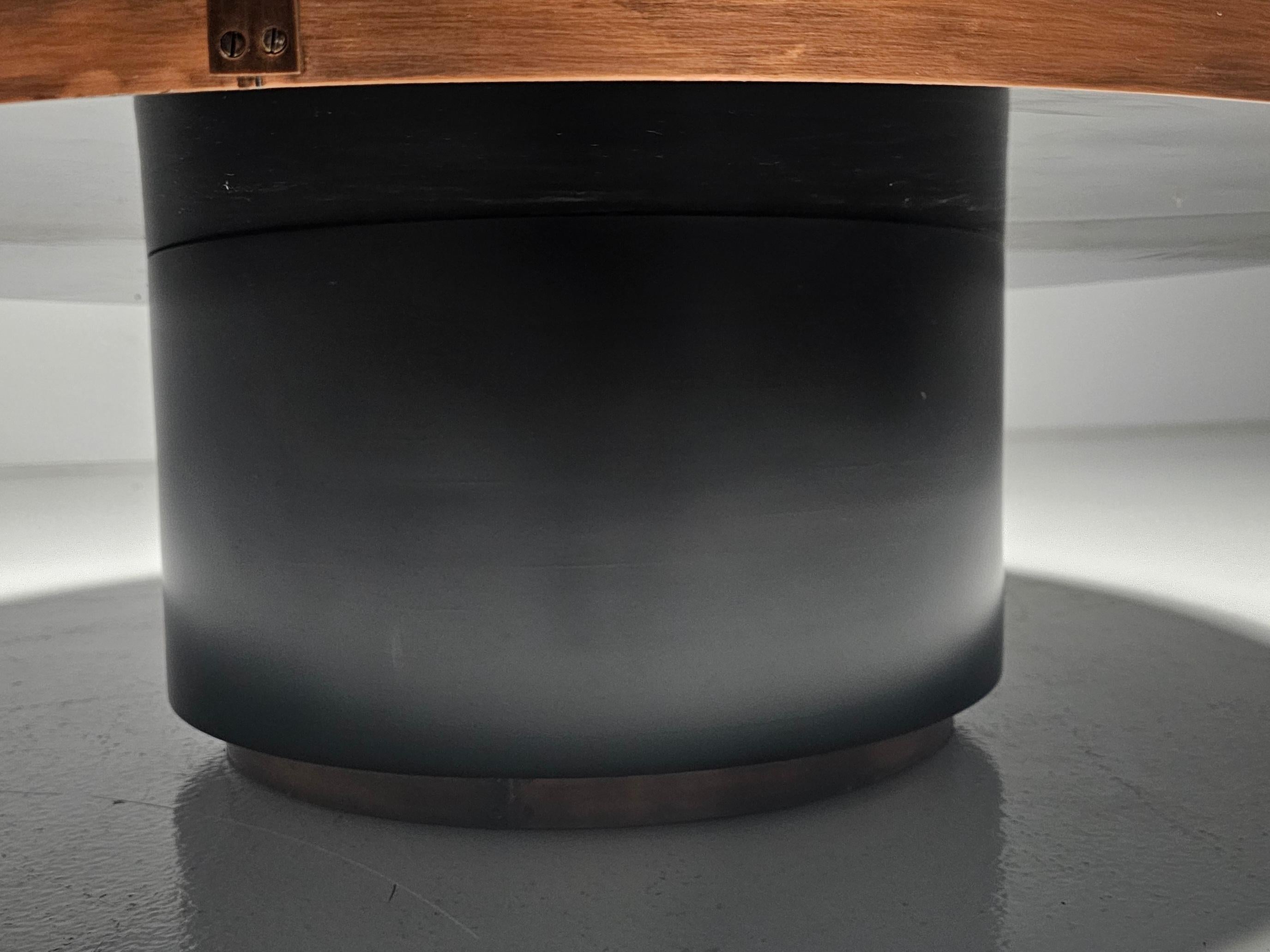 Copper and Agate stone Coffee Table by Felix de Boussy, for Studio Belgali For Sale 4