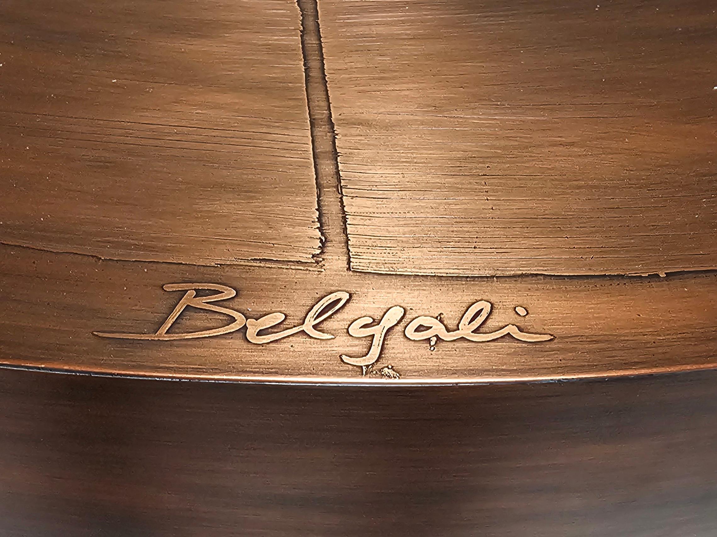 Copper and Agate stone Coffee Table by Felix de Boussy, for Studio Belgali For Sale 6