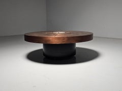 Copper and Agate stone Coffee Table by Felix de Boussy, for Studio Belgali