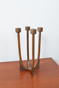 Copper and Brass Candelabra by Antoñio Pineda