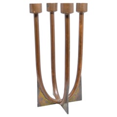 Copper and Brass Candelabra by Antoñio Pineda
