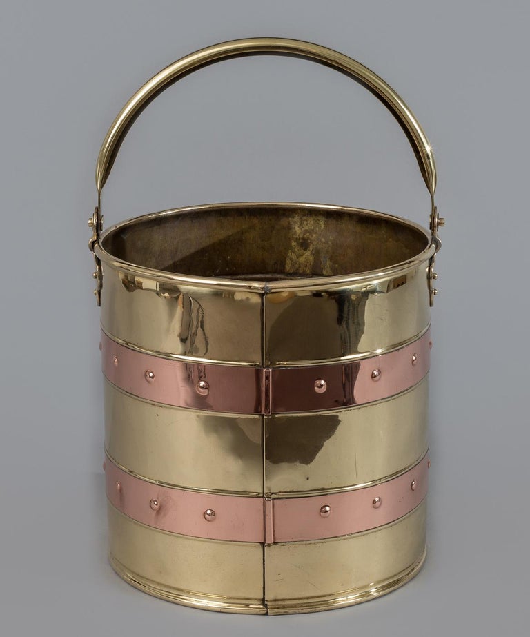 Copper and Brass Coal Bucket at 1stDibs