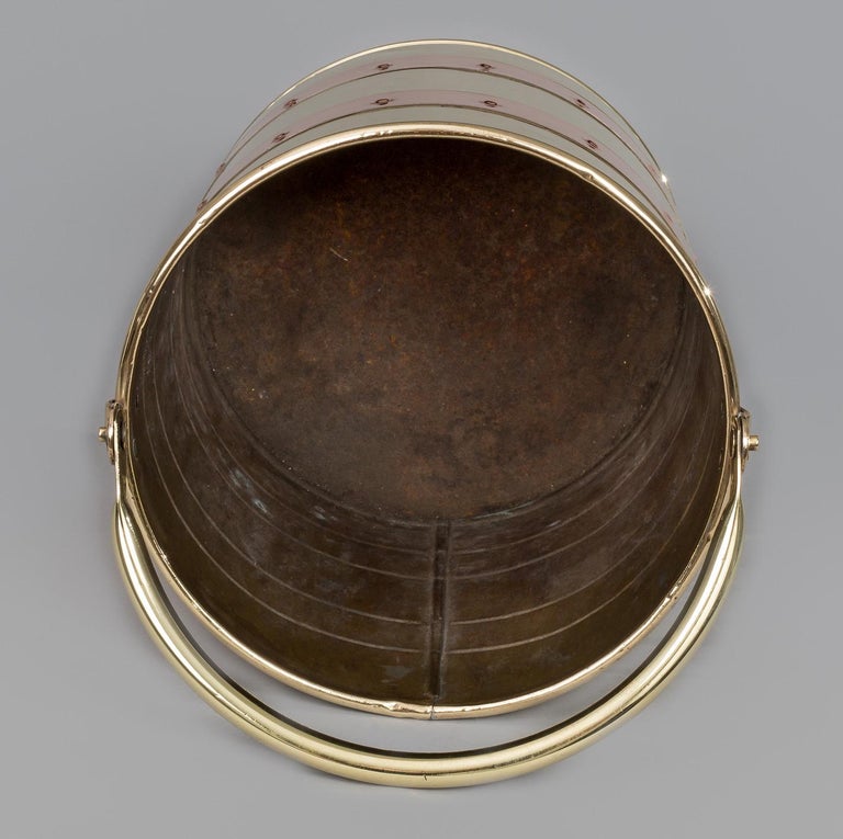 Copper and Brass Coal Bucket at 1stDibs