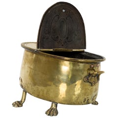 Copper and Brass Lidded Pot