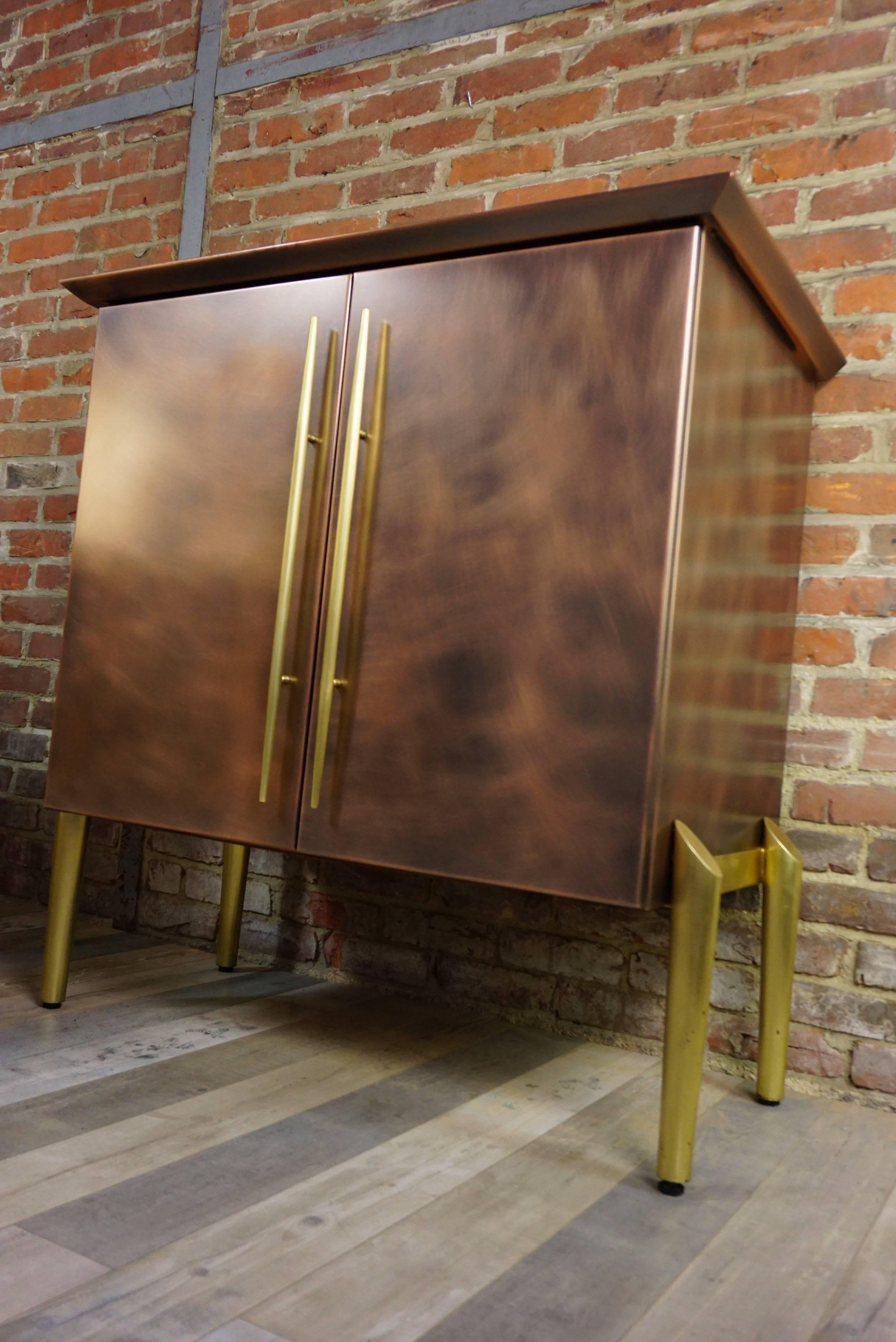 meuble bar suspendu