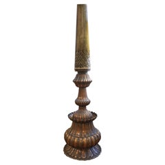 Copper and brass traditional handcrafted candle holder by Palena Furniture
