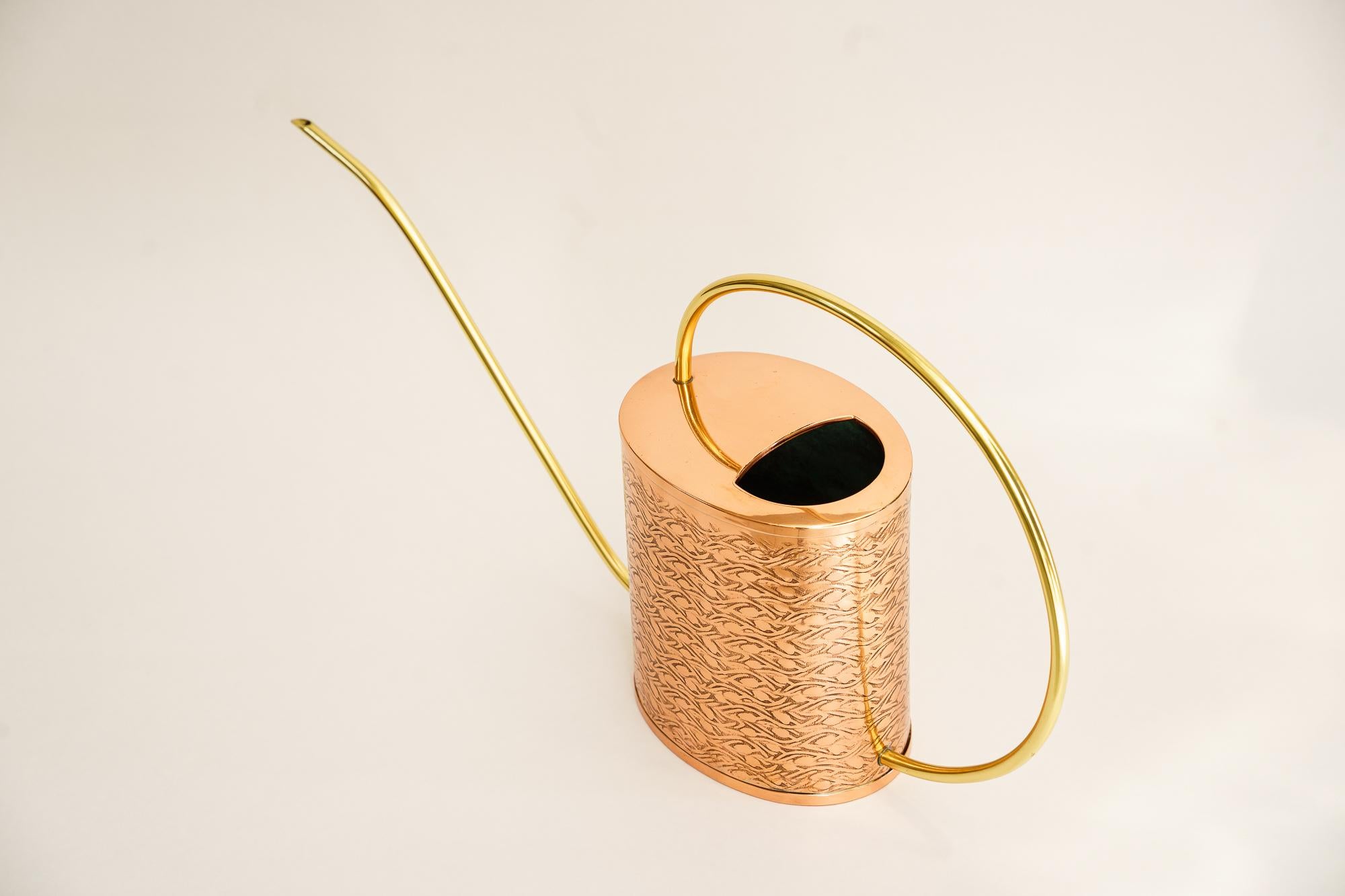 Mid-Century Modern Copper and brass Watering Can, circa 1960s For Sale