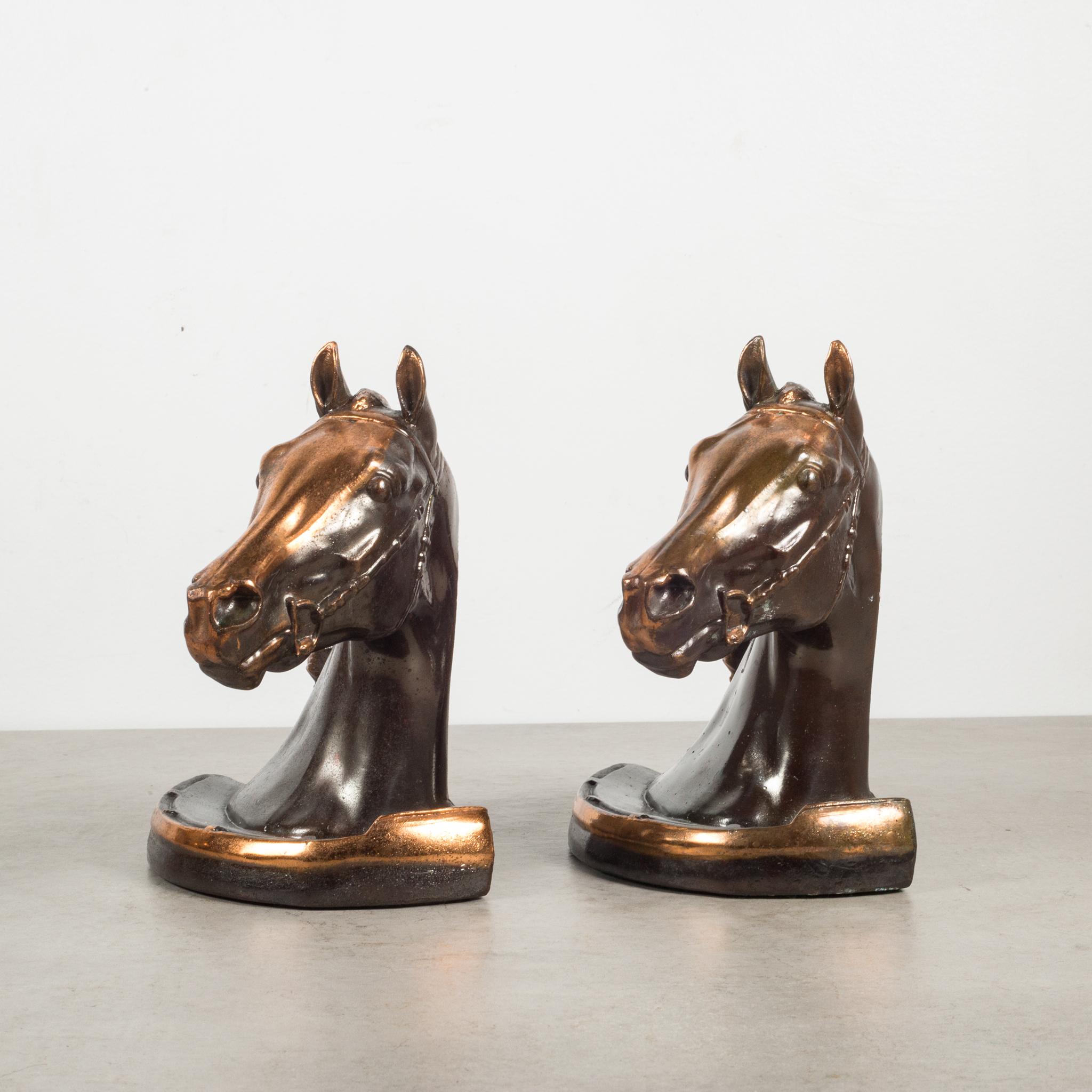 About:

This is an original pair of Art Deco style cast gray or 