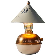 Kupfer- und Emaille-Schirm-Glow-Lampe von Ruth Gerth für Chase