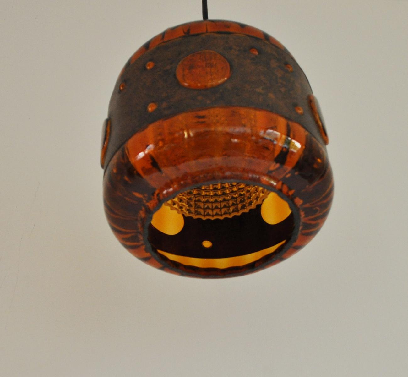 20th Century Copper and Glass Pendant by Nanny Still for RAAK Amsterdam