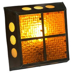 Copper and glass sconce by Nils Ledung, for Bankeryd, Sweden