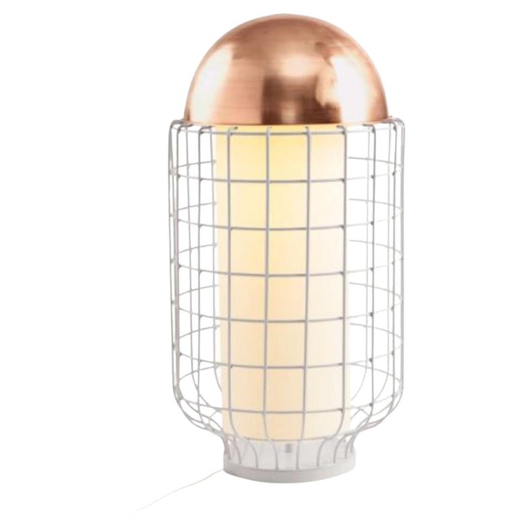 Copper and Ivory Magnolia Table Lamp by Dooq For Sale at 1stDibs