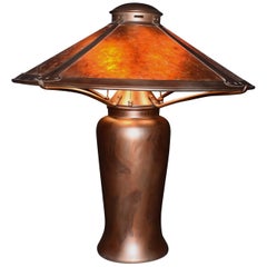Copper and Mica Lamp