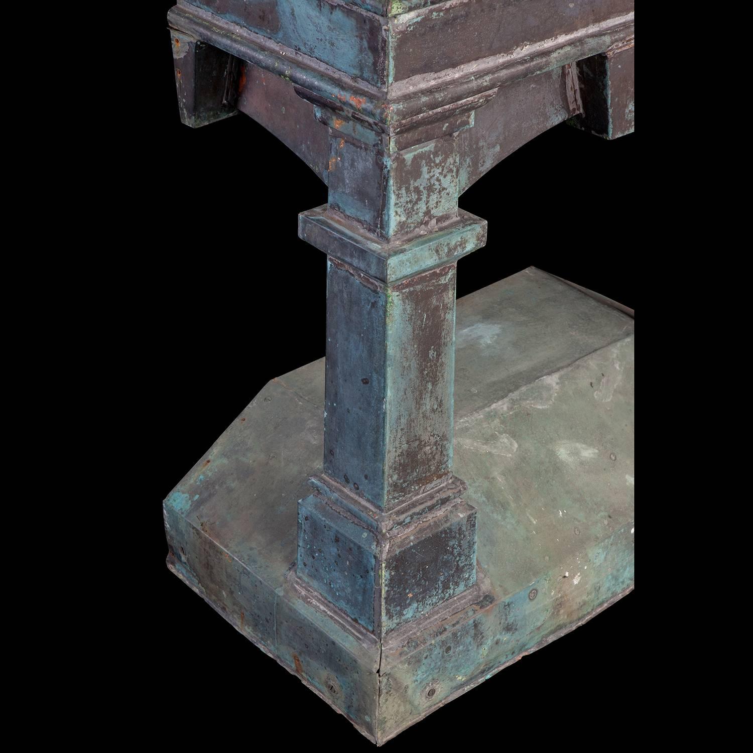 Copper and Slate Console Table, England, circa 1900 2