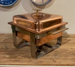 Recipiente para servir de cobre y metal inoxidable de House Spring