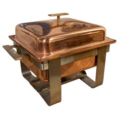 Copper and Stainless Metal Serving Container from the House Spring