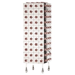 Armadietto per bevande con rosone in rame e acciaio inossidabile, contemporaneo, di Egg Designs