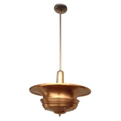 Copper Art Deco Ceiling Hanging Pendant