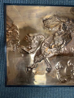 Copper Art Niamh and Oisin Cross Over To The Land of Youth John Carroll Dublin