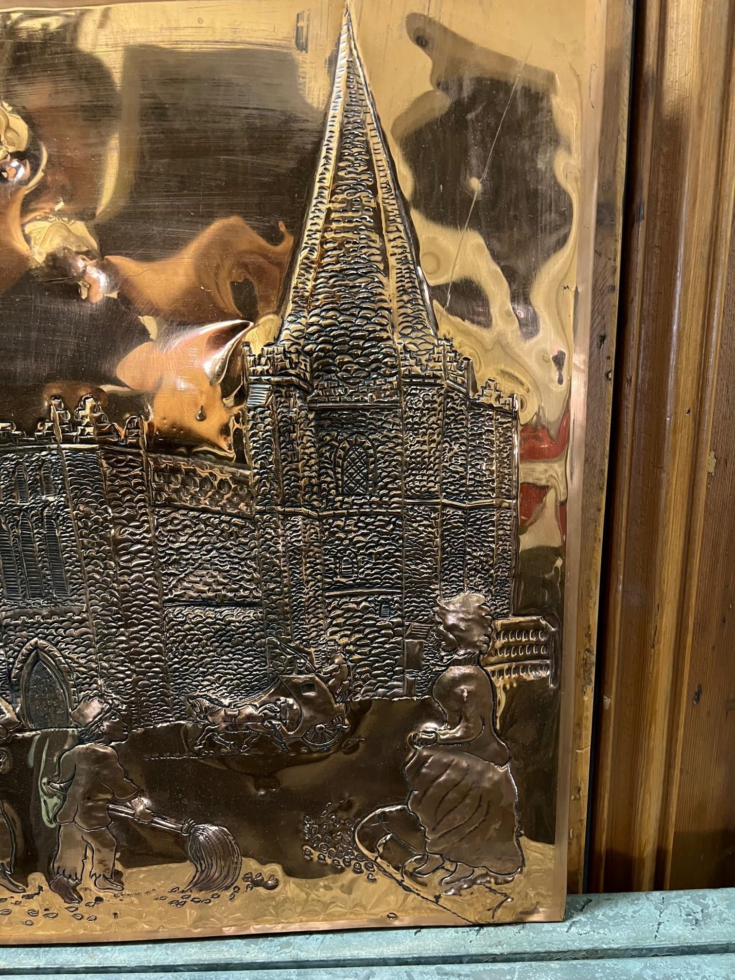 20ième siècle L'art du cuivre de la cathédrale St. Patrick The Liberties de Dublin, Irlande par John Carroll  en vente