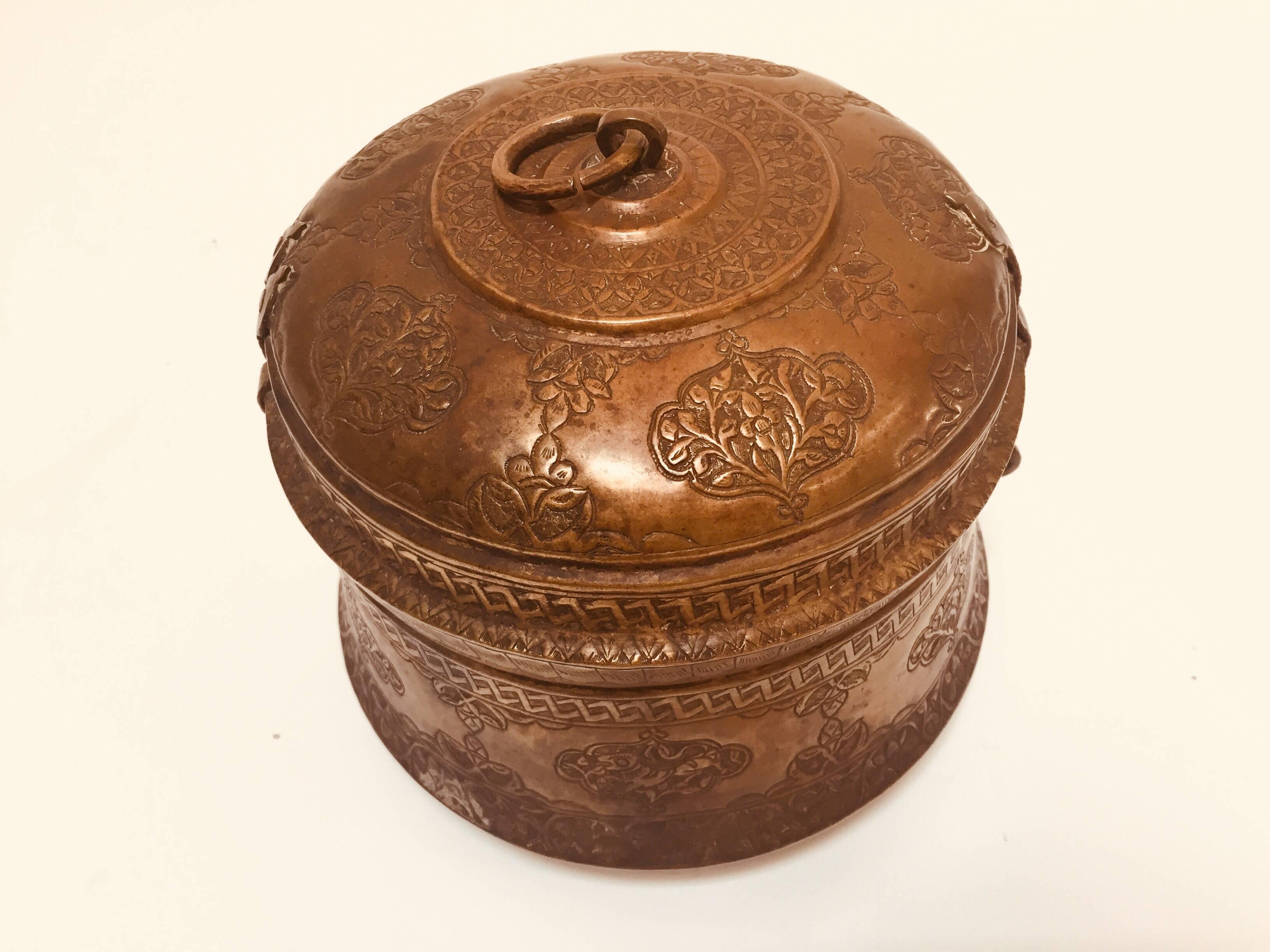 copper trinket box