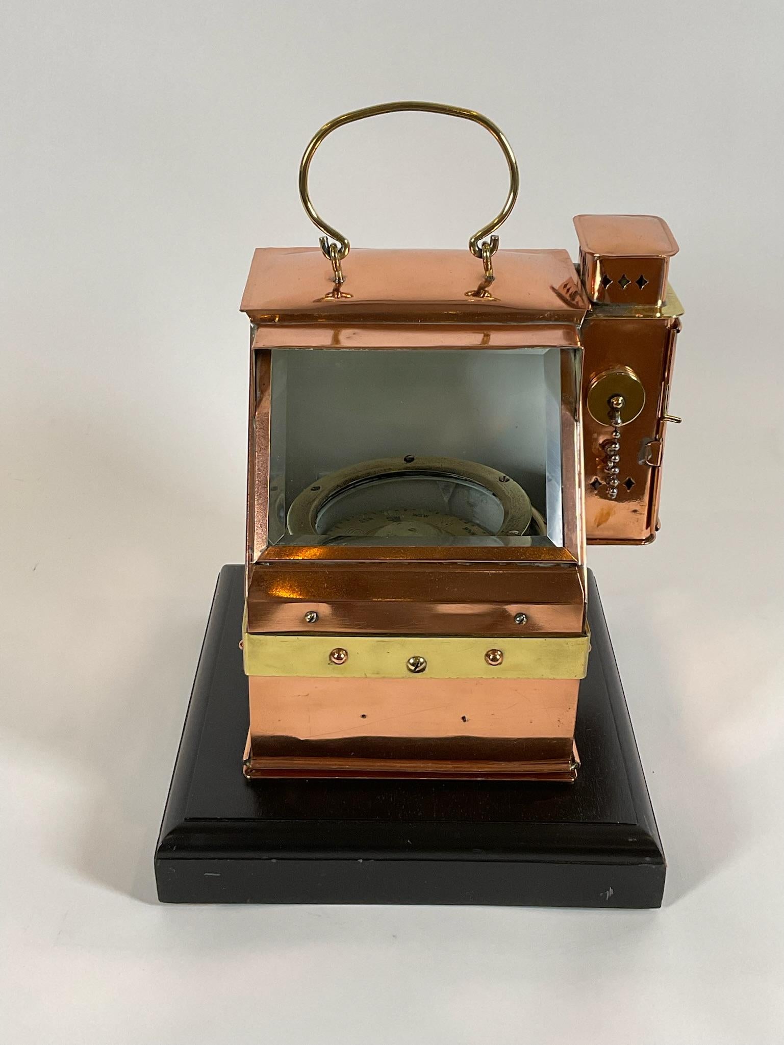 North American Copper Boat Binnacle with Compass