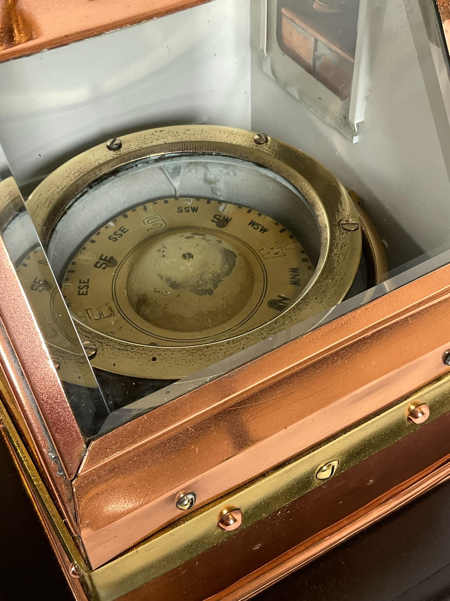 Copper Boat Binnacle with Compass 3